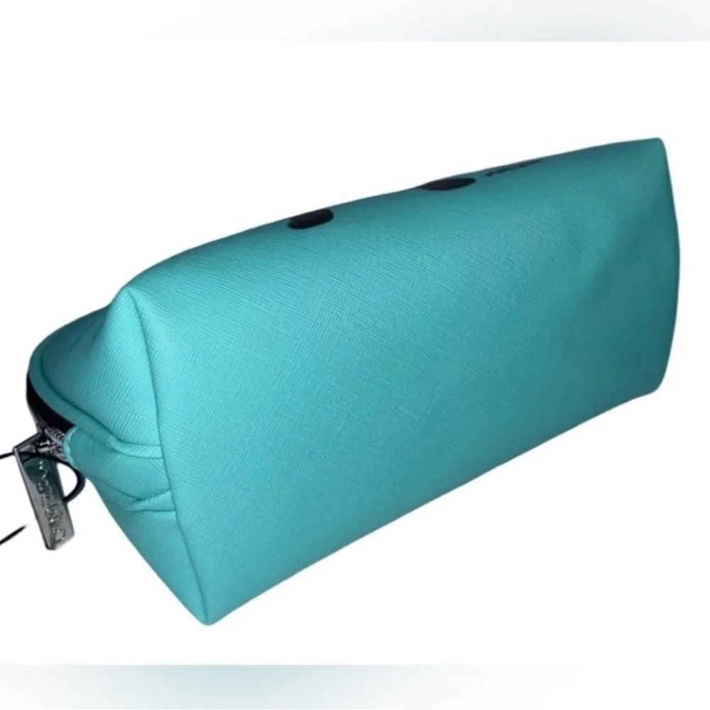Marc Tetro NWT Aqua Teal Green French Bulldog Cosmetic Zippered Bag